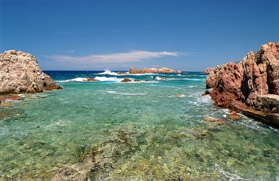 Costa Paradiso - Kleiner Strand a la Sorgente mit seinem blauen Meer